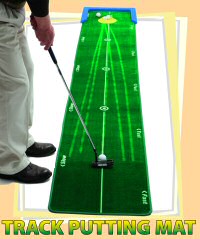 track putting mat best training aid to improve putting, Practice putting skills, improve putting experience with this professional putting surface. putting green designed simulate different playing conditions