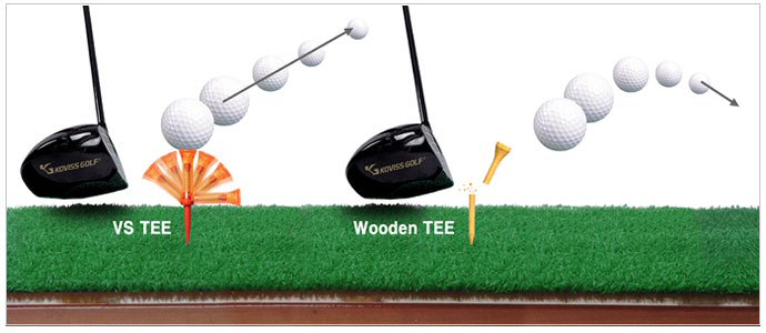 L'evoluzione tecnologica dei tee da golf - il VS TEE  -  Il VS TEE conforme alle regole di golf USGA e R&A.