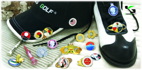 These beautiful shaped and functional magnetic golfball markers offer a fashionable classic effect with high visibility and are an eye-catching accessory for hats, caps, visors and shoes on the golf course. Every clip easily holds to caps, visors, shoes and more. It has a powerful magnet to keep your golfball marker in the same place you left it.