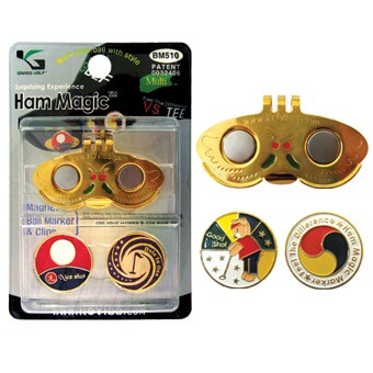 golfballmarker & shoe cap butterfly clip