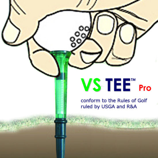 VS TEE Pro Le TEE de golf anti-stress vous offre une souple toucher, une meilleure durée et une hauteur constante à chaque club. Ne perdez plus de temps pour positionner votre balle sur le teeing ground. Les tee de golf Koviss vous permet de positionner votre tee toujours à la bonne hauteur. Profitez des hauteurs pré-réglées pour chaque club. L'hauteur de votre balle sur le TEE est déterminante. La tête en uréthane à 360° rotation vous offre une moindre résistance du tee au moment de l'impact. La tête du TEE de golf est plus grande et garantie plus stabilité pendant le TEE off. Un souple coup un distance maximum