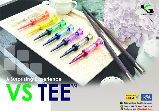 VS Tee is een innovatief en accuraat produkt met een elegant design en uitvoering. Geen weerstand door de flexibele VS Tee kop voor meer precisie & meer afstand.