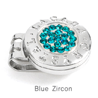 Crystal Ballmarker Blue Zircon